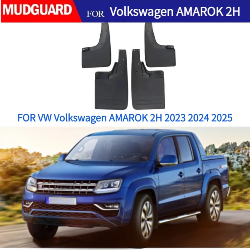 4PCS Car Mud Flaps FOR VW Volkswagen AMAROK 2H 2023 2024 2025 Mudguard Fender Mud Flap Guards Splash Mudflaps
