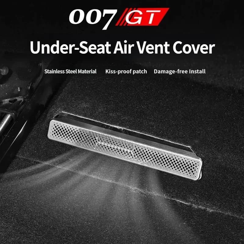 For Zeekr 7GT 007GT 2025 2026 Car Stainless Steel Seat Air Conditioning Outlet Protective Cover Decoration Frame Dust Accessorie
