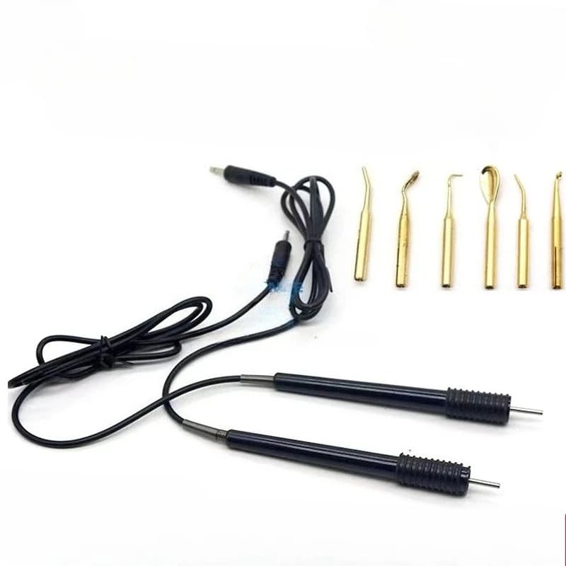 Sjk Double Pen Electric Wax Knife, Technician Electric Crayon, Adjustable Temperature Heating Pen Electric Wax Spoon Accessories