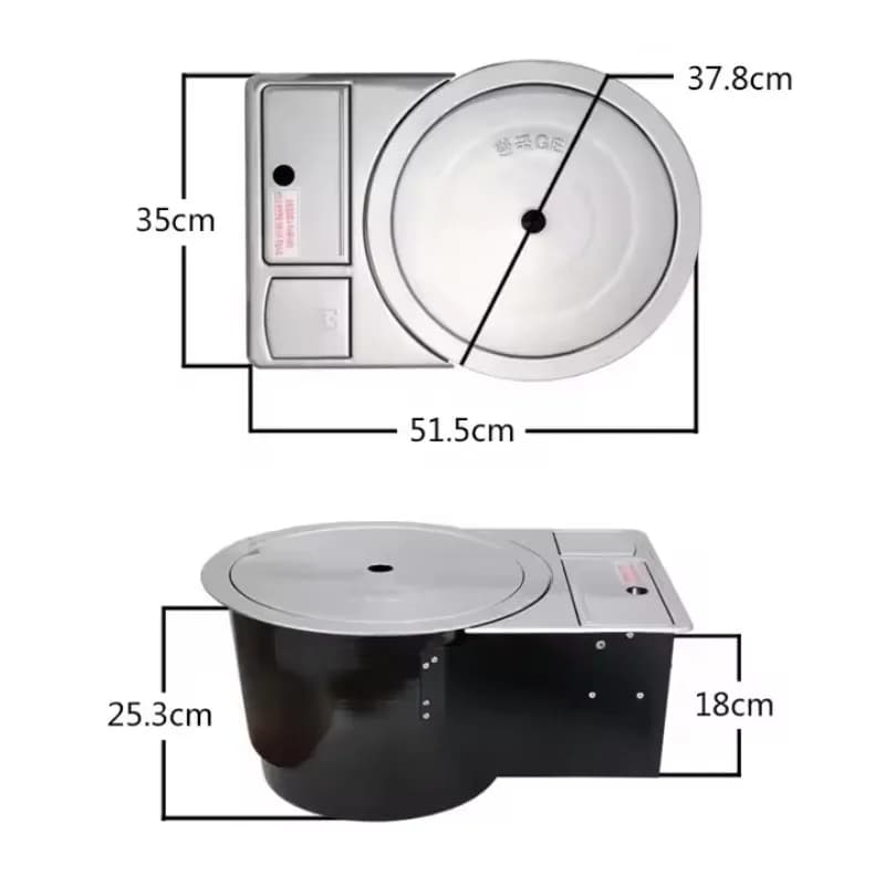 Korean Style Indoor Tabletop BBQ Grill Dual Purpose Smokeless Steel Tools for Butane Or Charcoal - OEM Restaurant Quality