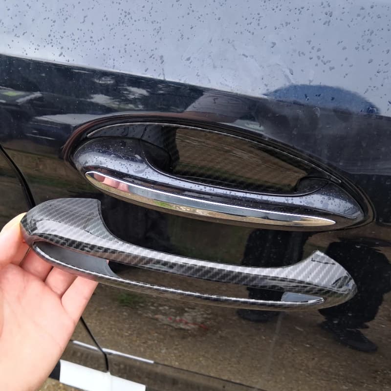 For BMW 5 Series G30 X4 G02 2018-2022 ABS Carbon FiberCar Door Handle Cover Trim Stickers Car Accessories