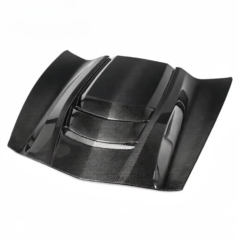 New High-quality Black Carbon Fiber Hood Modified ZR1 Style Glossy Matte Finish Includes Bolts Bolt-On