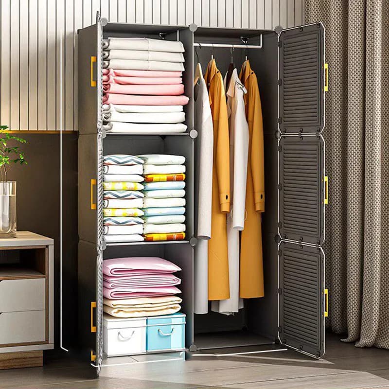 Organizer Partitions Wardrobe Storage Bedroom Clothes Cabinet Living Room Open Wardrobe Modern Guarda Roupa Trendy Furniture