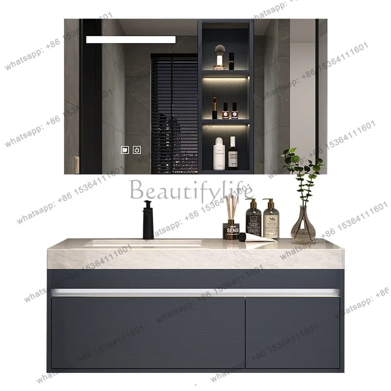 Modern Light Luxury Bathroom Cabinet Decorations Wall Simple Living Room Cupboard