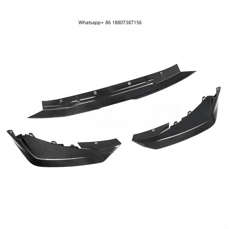 Type B Prepreg Carbon Fiber Front Lip forBMW M3 G80, M4 G82 2019 + SOOQOO