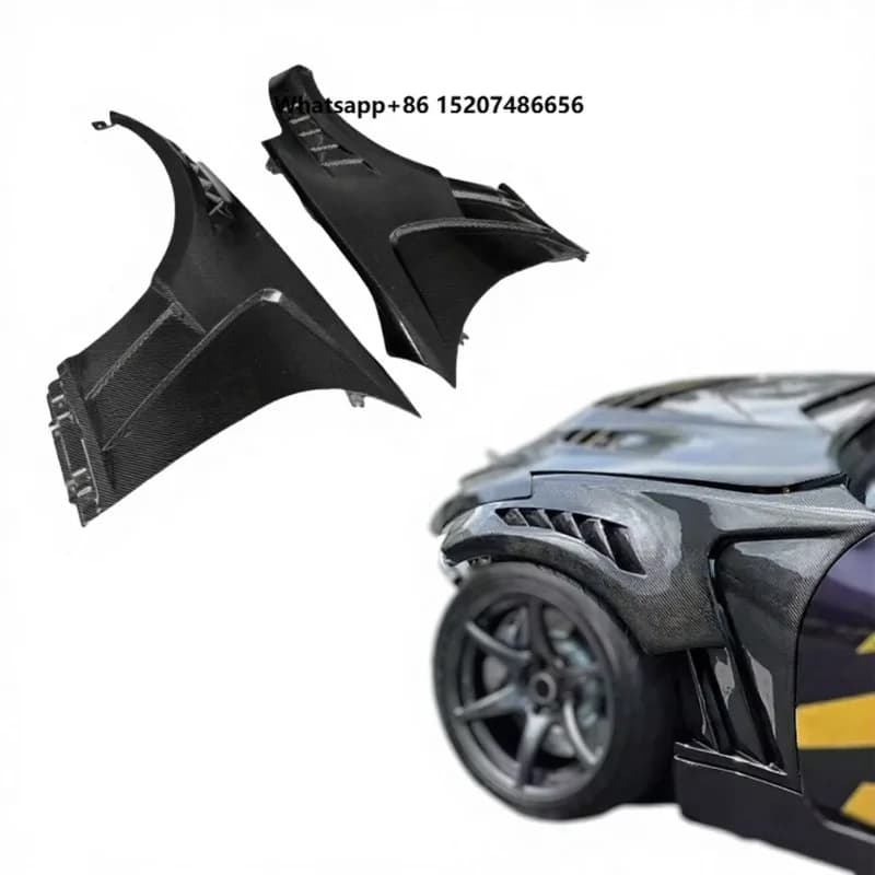 Porous Ventilated Carbon Fiber Fenders for  350Z Retrofit Upgraded Carbon Fiber Fender