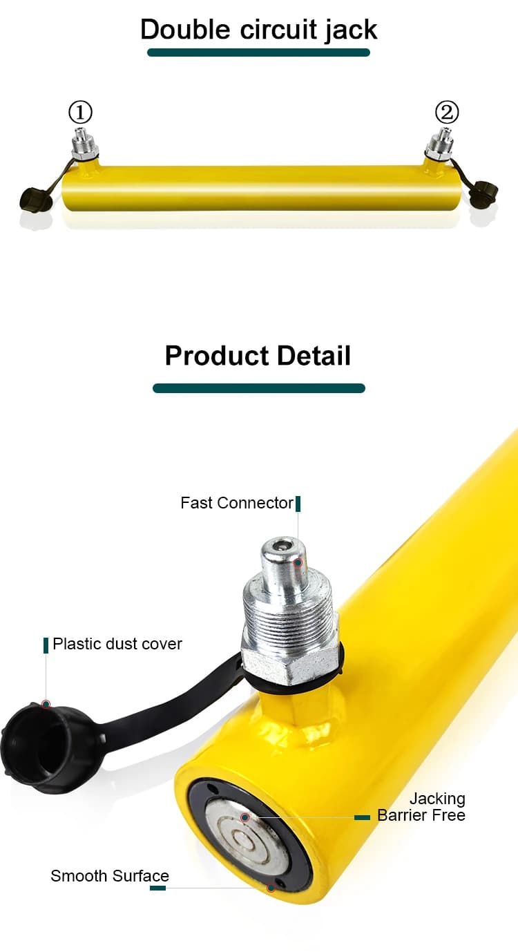 RR-20200 20 Ton Hydraulic Return Double Acting  Hydraulic Cylinders