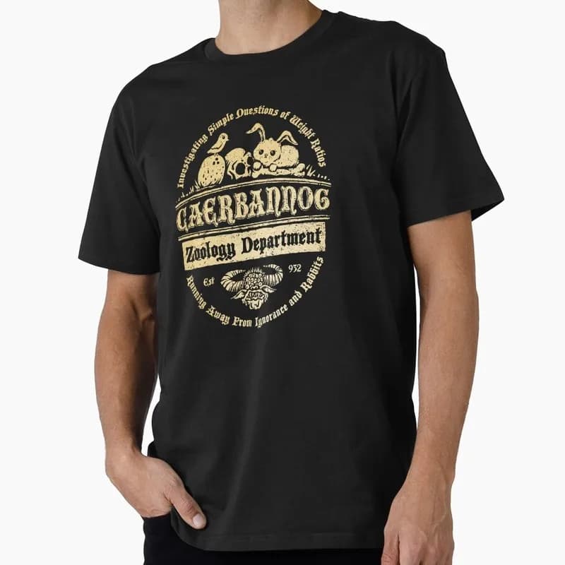 Caerbannog Zoology Department Funny Monty Python Gift T-shirt 0701 Short Sleeve O-Neck Graphic clothes All size Tops S-6XL