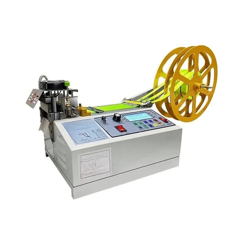 Industrial Automatic Hot & Cold Webbing     High Speed Label Tape Belt Cutter