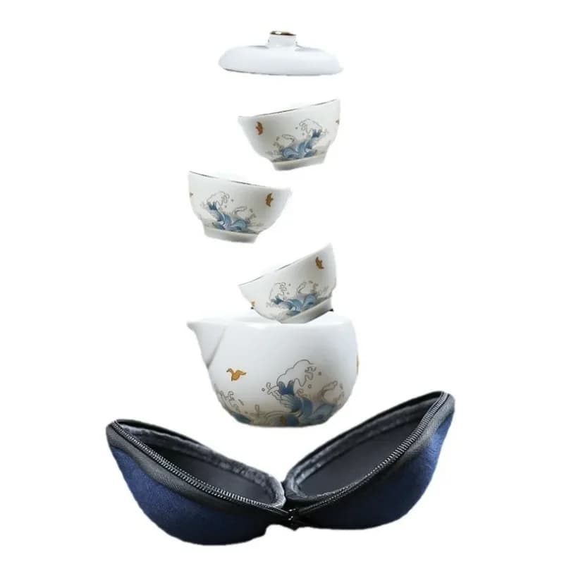 Travel set Insulated portable pot of 3 cups