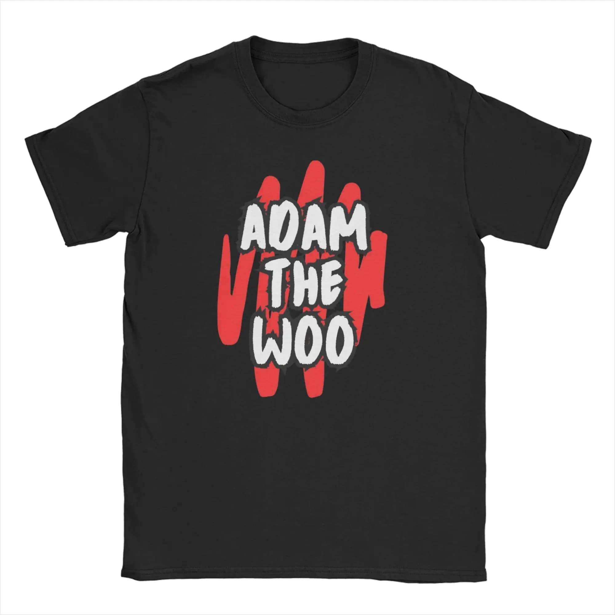 Men's T-Shirts Adam The Woo  Vintage 100% Cotton Tees Short Sleeve  T Shirts Round Collar Tops 4XL 5XL