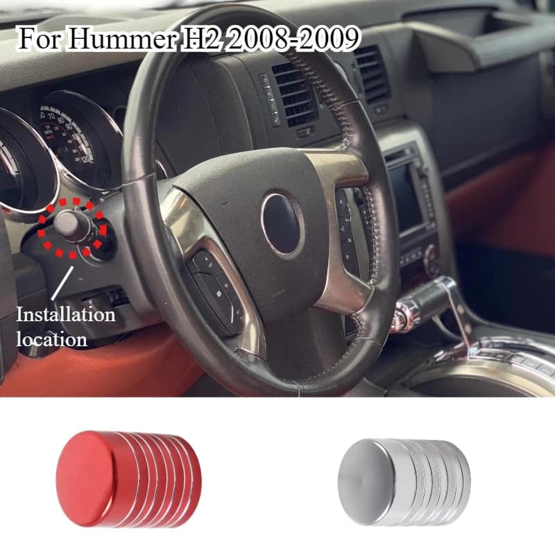 Aluminum Alloy For Hummer H2 2008-2009 Car Wiper Rod Protection Trim Cover Car Interior Accessories  Silver/Red
