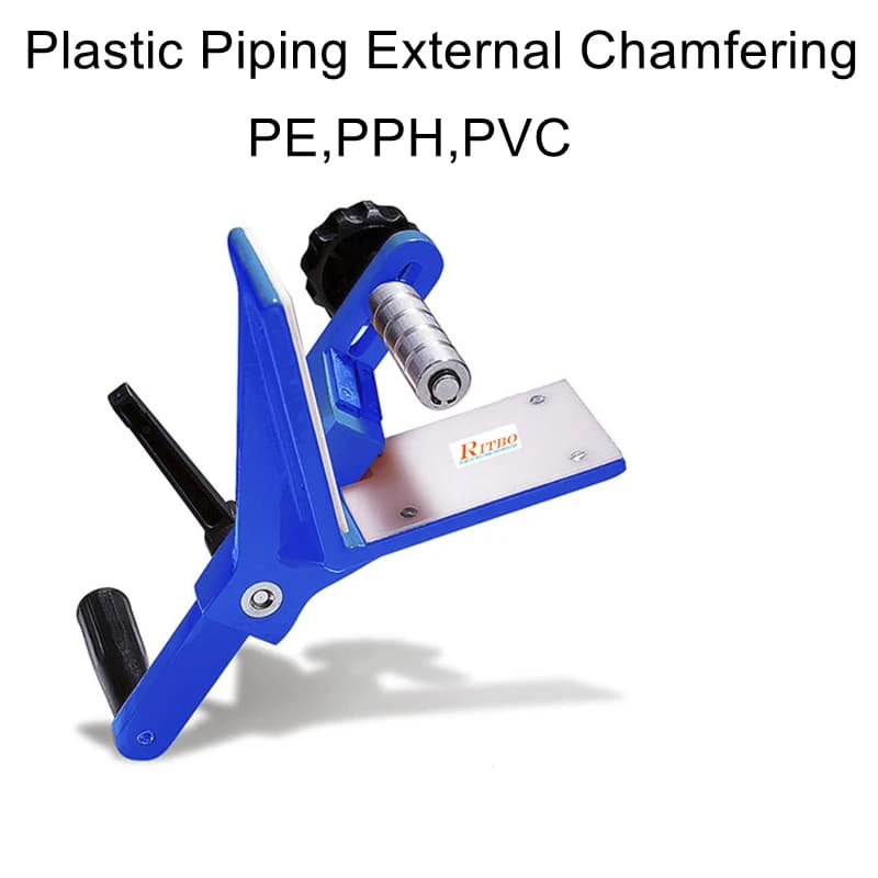 Plastic PVC pipe chamfering trimmer PPH beveling machine PE pipe external chamfering cutter