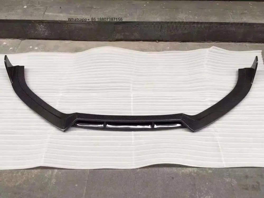 Carbon Fiber Front Bumper Lip Chin Splitter forAudi S6 A6 C7 SLINE Sedan 2016 - 2019