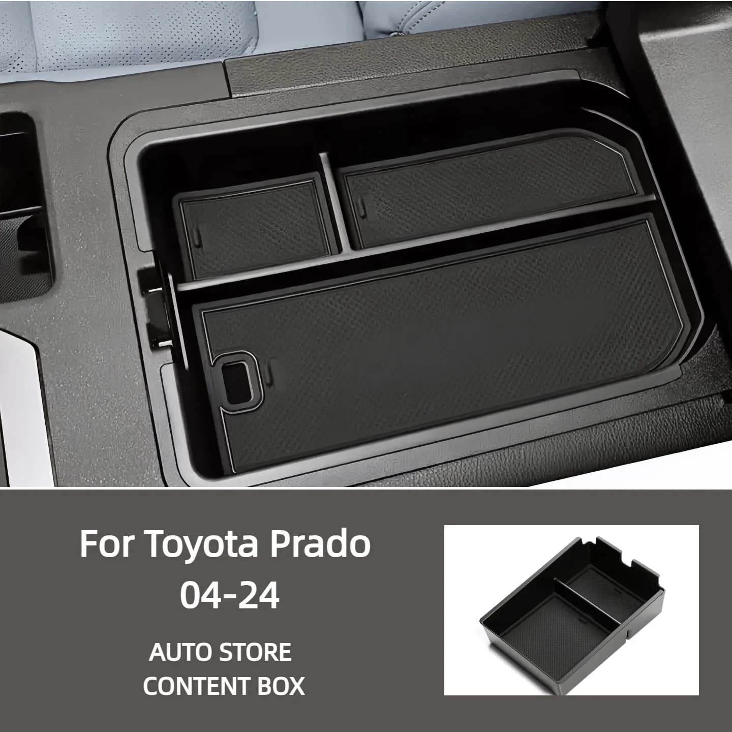 Suitable for Toyota 04-24 Prado PRADO central console storage box Land Cruiser LC250 storage box