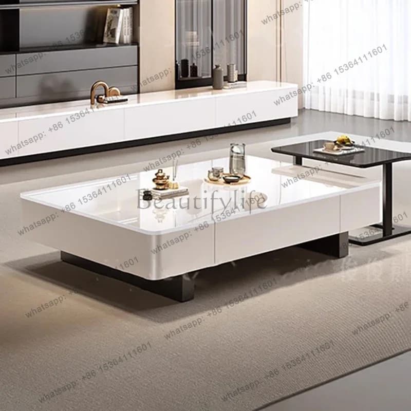 Factory Direct Creative Storage Coffee Table Simple Space Saving Vintage Premium Side Table Design Glam Tables Living Room Furni