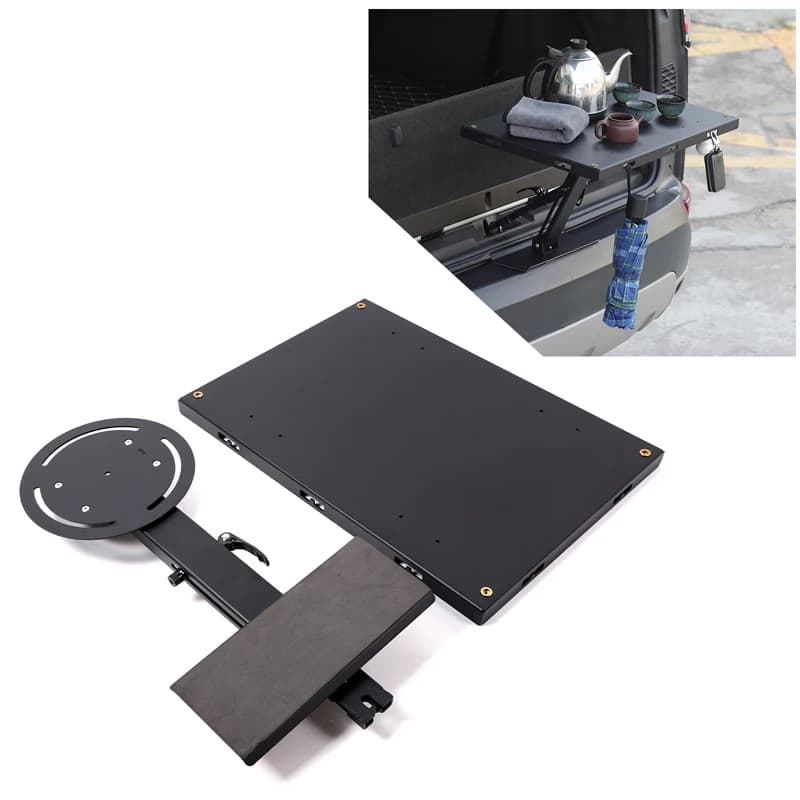 1piece set carbon For Land Rover Discovery 5 LR5 2017+  car tailgate lock extension small table plate modification accessories