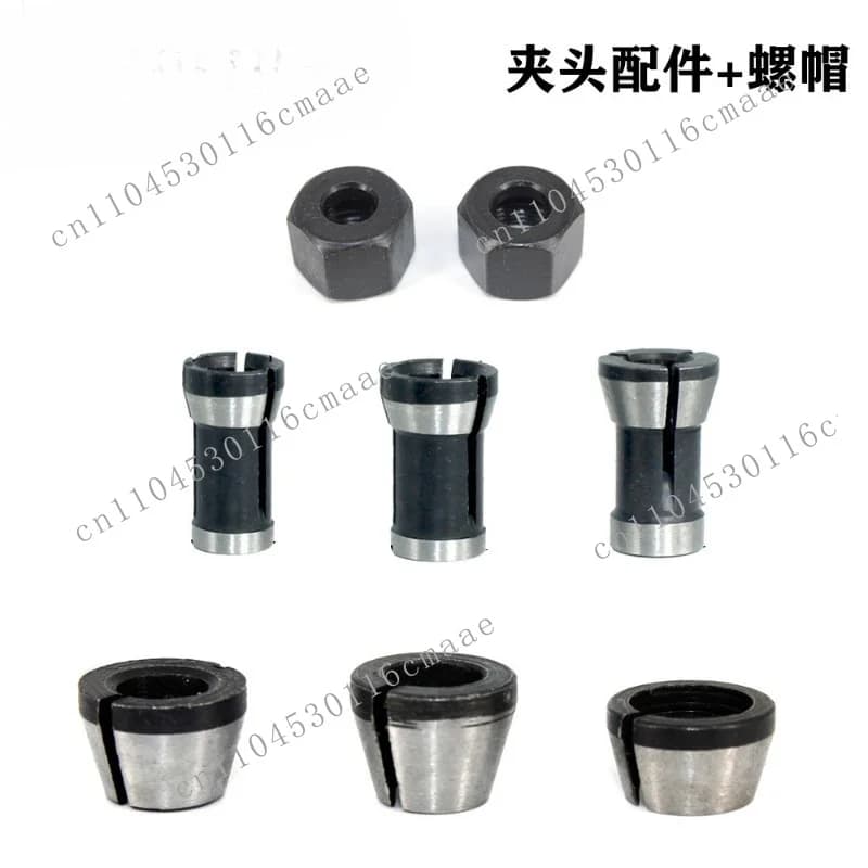 6/6.35/8 trimming machine chuck accessories conversion sleeve conversion head with nut M14-7/8.5 milling cutter accessories