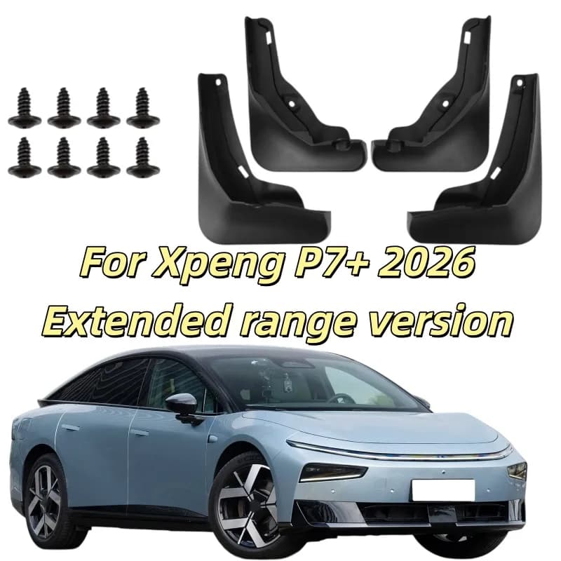 For Xpeng P7+ 2026 Extended range version Car Front Rear Mud Flap Mudflaps Guard Mudguards Splash Durable Fender Accessories
