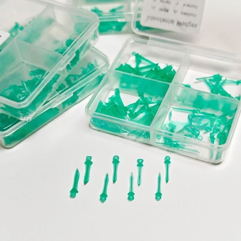 Lab Resin Interdental Wedge, Adaptive Dental Wedge 4 Sizes 120pcs/box s