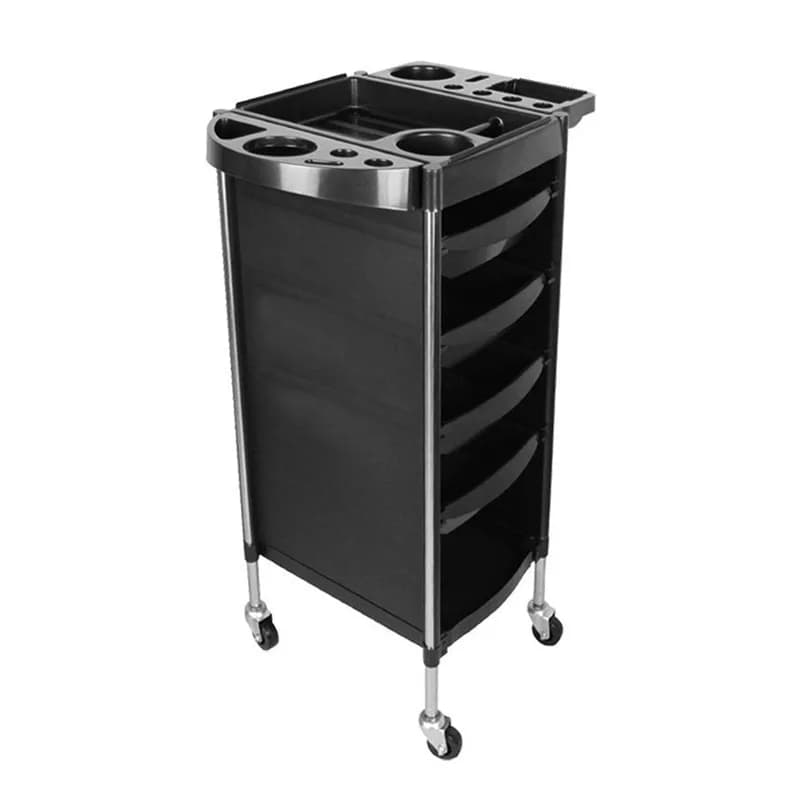 Tool Cart Barber Shop Cart Beauty Multifunctional Stainless Steel Storage Hair Salon Styling Storage Bar Cart