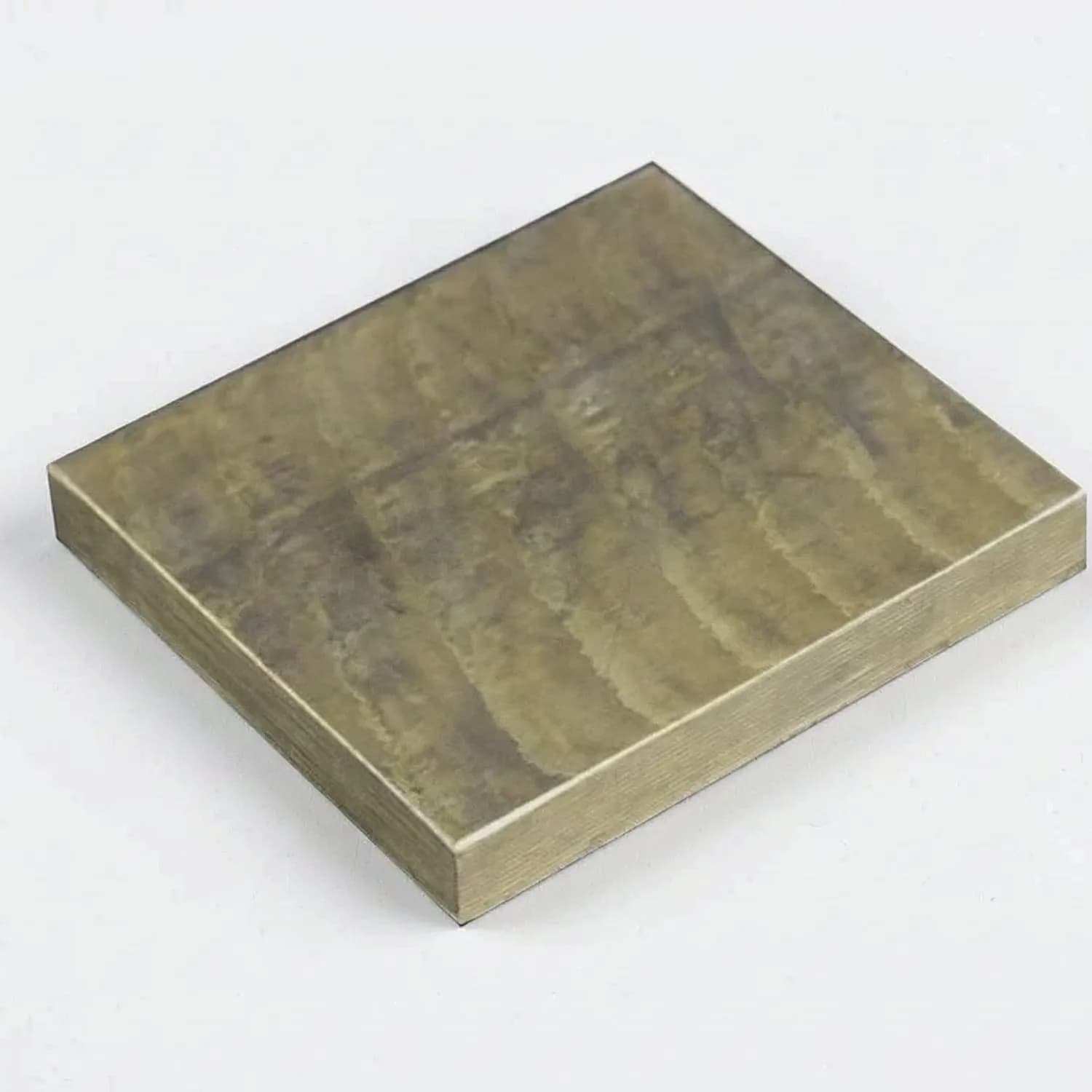 Tin Bronze Block Plate 50x50x10mm CuSn Bronze Square Plate Copper Brass Sheet Bar Stock for DIY Knife Handle Material Machining