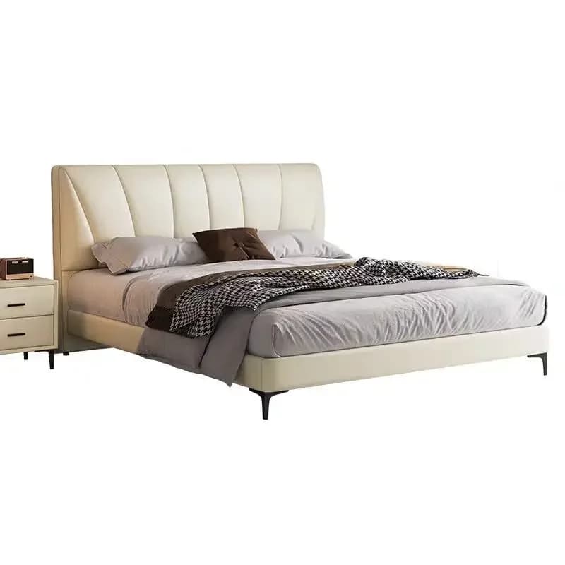 # Hot For Popular Bedroom Bed Modern Leather Queen Size Luxury Minimalist Design Hotel Home Furniture Bed Frame King Size
