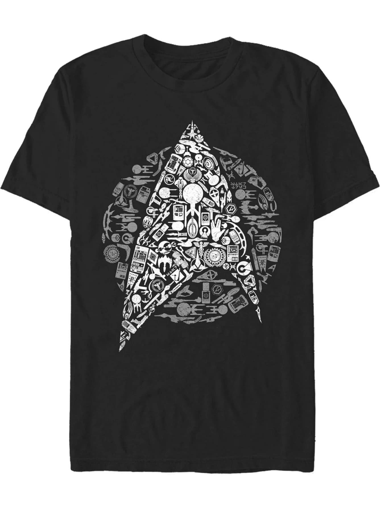 Unique Geometric Design T-Shirt 100% Cotton O-Neck Short Sleeve Summer Casual Mens T-shirt Streetwear