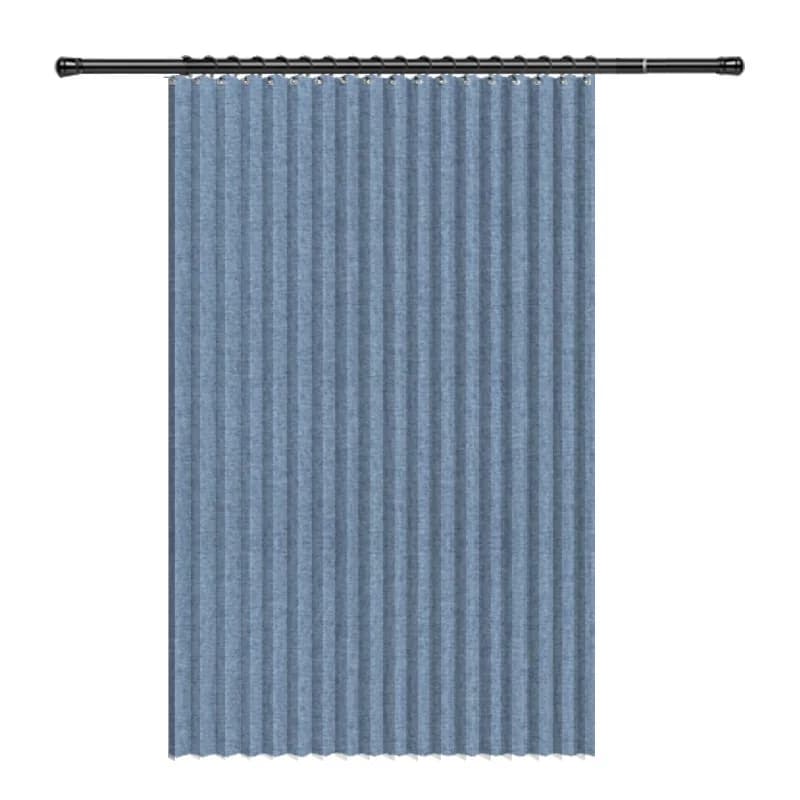 Bathroom folding shower curtain, bathroom invisible hanging curtain, wet and dry separation, bath partition curtain set,