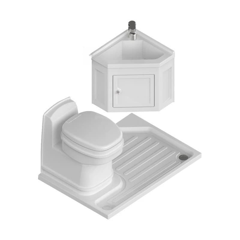 RV shower tray 700x1000 toilet base bathroom chassis