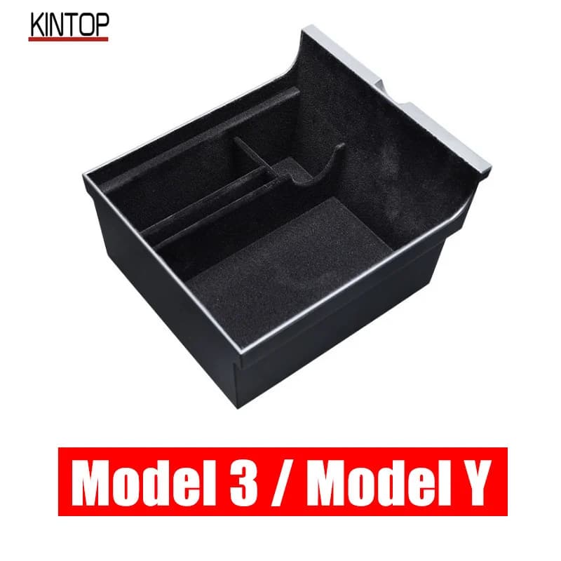For 2021 Tesla Model 3 Central Control Armrest Storage Box Hidden Storage Box Car Accessories For Tesla Model 3 2018 2019 2020