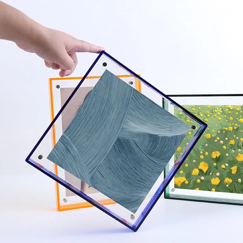 Colorful Acrylic Photo Frame, Poster, Art Painting Display Frame, Living Room, Bedroom Wall Hanging Photo Frame, High-Quality