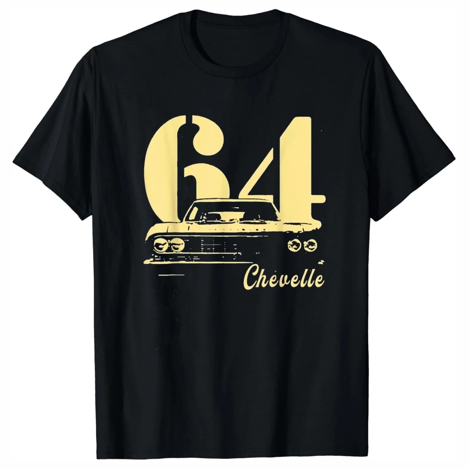 1964 64 Chevelle SS Trending American Muscle Car T-Shirt 100% Cotton O-Neck Short Sleeve Summer Casual Mens T-shirt Streetwear