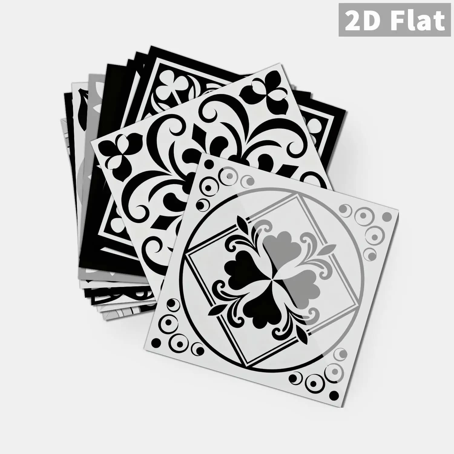 36Pcs Moroccan Tile Stickers, Removable Waterproof Self-Adhesive Wall Decals for Kitchen Bathroom Home Renovation