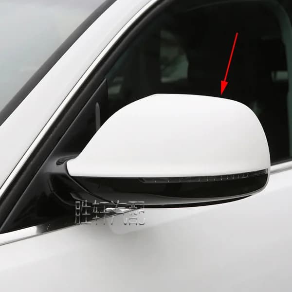 White Side Mirror Cover Caps for Audi Q5 2009-2016 Q7 2010-2015 replace 2011 2012 2013 2014 with hole/ no hole