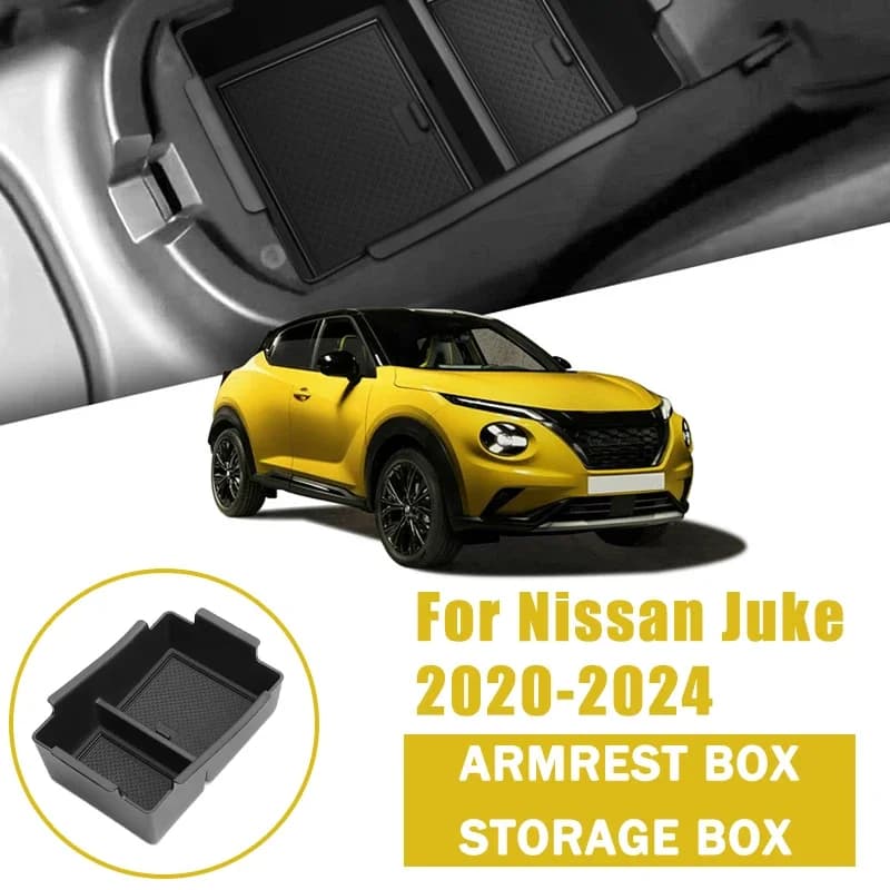 For Nissan Juke 2020-2024 2021 2022 2023 Armrest Storage Box Stowing Tidying Organizer Box Interior Accessories Supplies Voiture