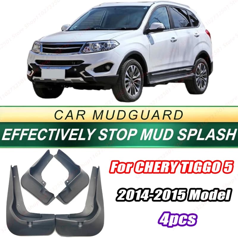 For CHERY TIGGO 5 2014-2015 Model 4PCS Front Rear Mud Flaps Splash Guards Fender Mudguards Auto Accessories