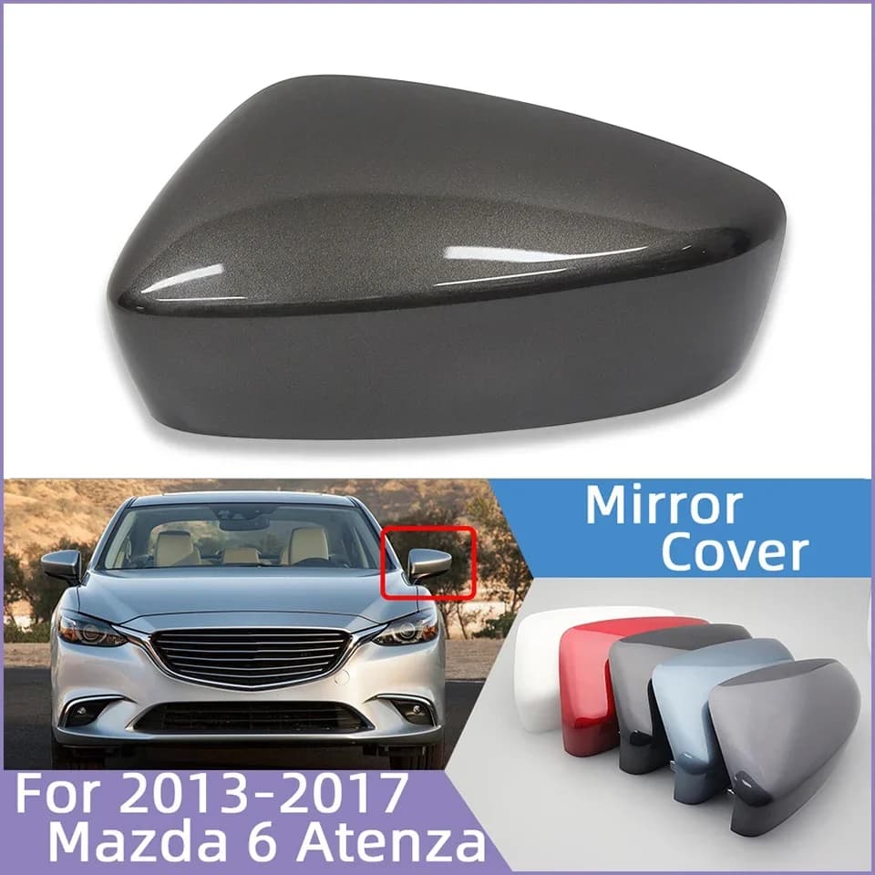 For Mazda 6 Atenza 2013 2014 2015 2016 2017 Car Door Rearview Mirror Cover Cap Lid Wing Side Mirror Shell Housing With Color