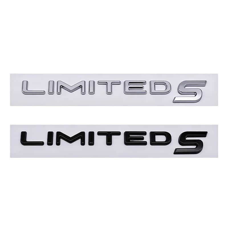 3D LIMITED S Letter ABS Emblem Car Stickers Rear Trunk Body Car Badge Stickers Decal Car Accessories