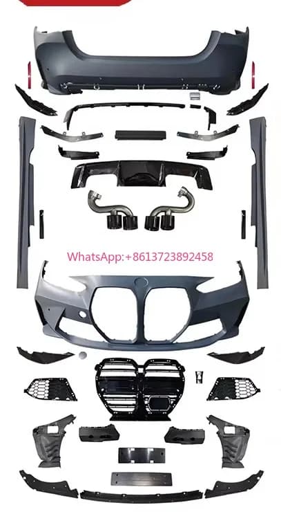 Exterior Body  Kit Upgrade M4 Style Bodykit for BMW 4 Series G22 G23 G26  Car Bumper Spioler Grill Exhaust Car Parts Body Kit
