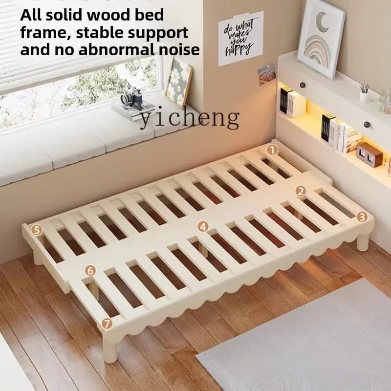 ZC solid wood multi-functional pull-out retractable bed push-pull foldable dual-purpose sofa bed new single bed