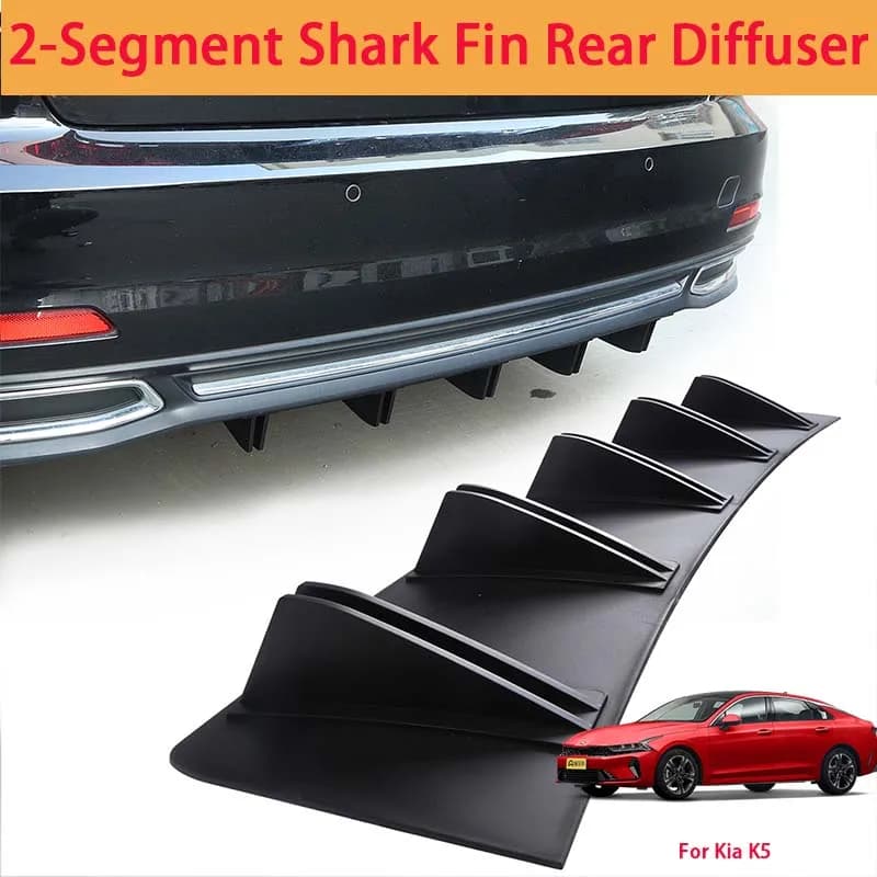 For Kia K5 Shark Fin Rear Diffuser Split Chassis Spoiler Auto Aerodynamic Parts Aerodynamic Modification
