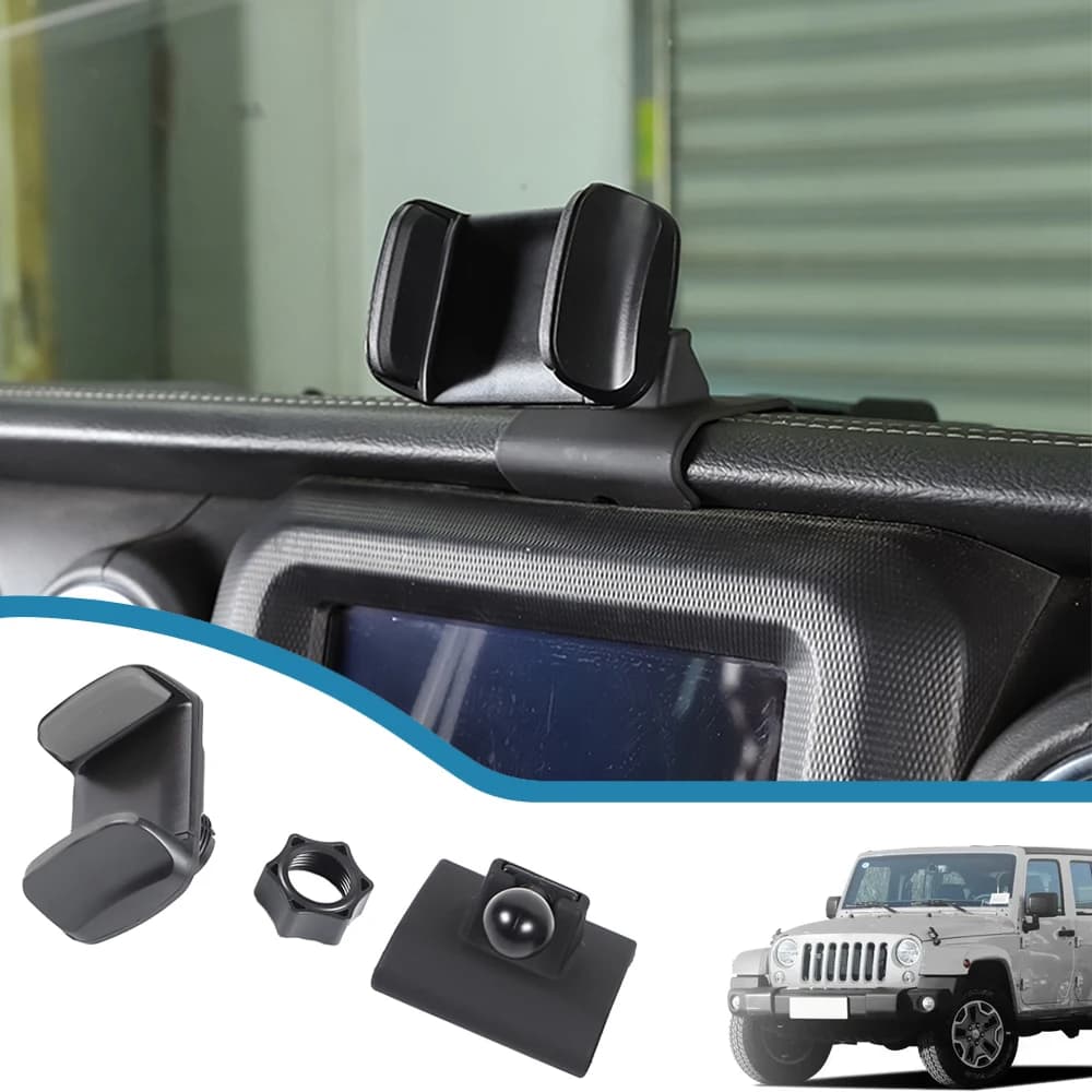 Car Mobile Phone Holder for Jeep Wrangler JL Gladiator JT 2018-2022 GPS Bracket Dashboard Phone Mount Stand Interior Accessories