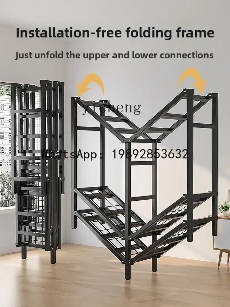W8- Open-Door Simple Cloth Wardrobe Sturdy Durable Foldable No-Installation Home Bedroom Cabinet Thickened and Reinforced