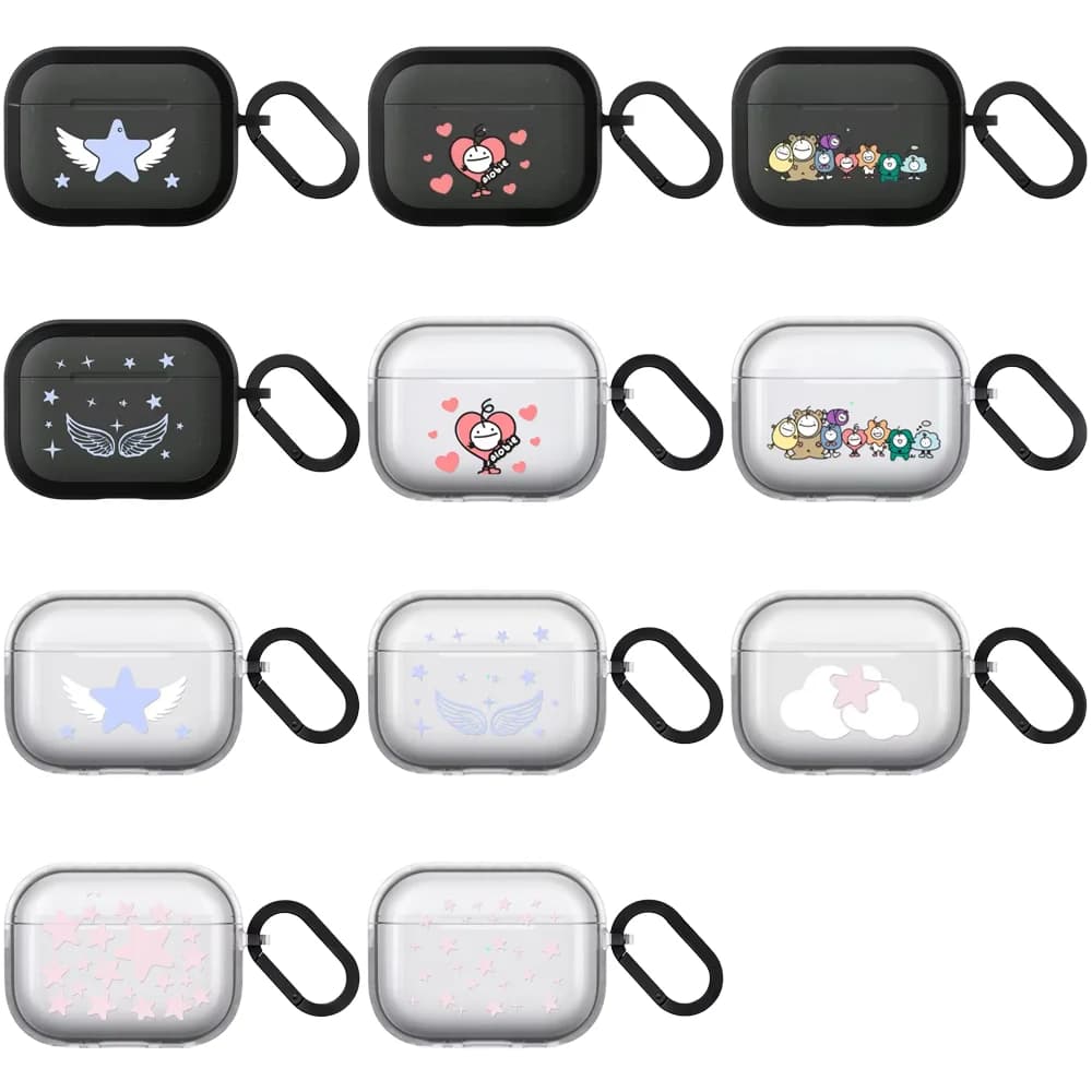 6072212 TPU / Matte Case for AirPods 3 4 Pro Pro2 Bluetooth Earbuds Protective Earphone Case Cover