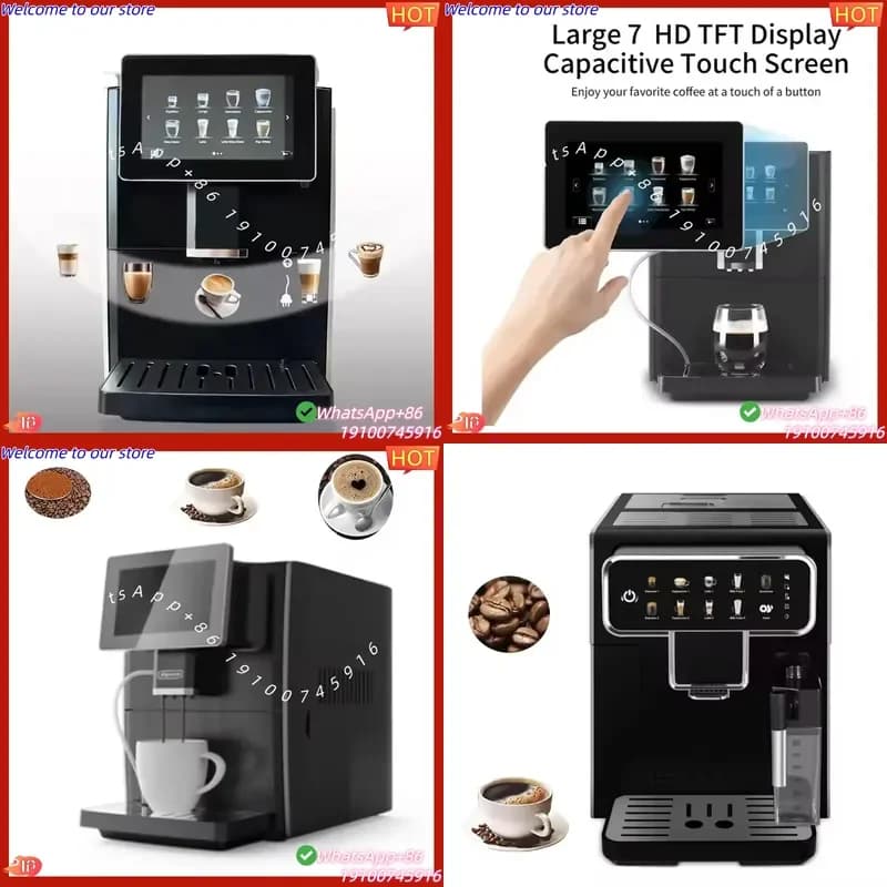 2026CE Lemo Large Screen Touch Commercial Grade Fully Automatic Italian American One-Button Freshly Ground Steam 15Bar