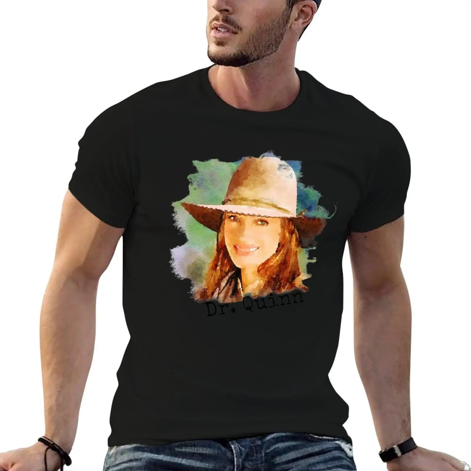 Dr. Quinn Medicine Woman T-Shirt street wear sweat plus size men clothing