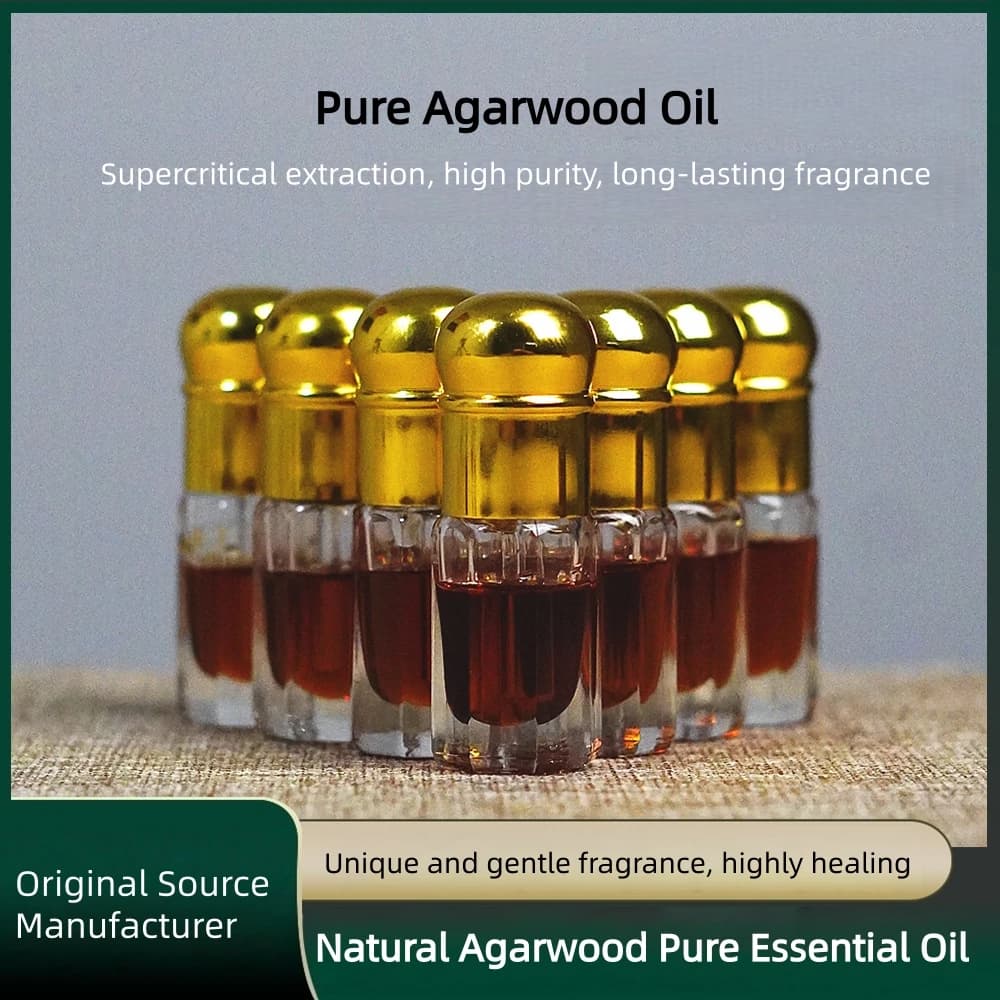 Supercritical Extraction Kyara Agarwood Essential Oil-Pure,Undiluted,Natural,Indoor Incense & Aroma Appreciation Qi Nan Oud Oil