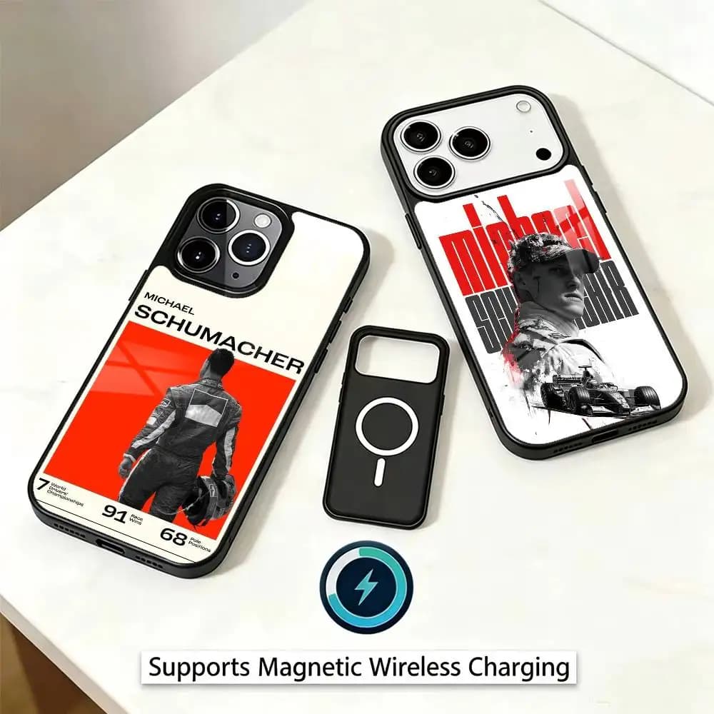Racing 47 M-Michael Schumacher Phone Case For iPhone17,16,15,14,13,12,11 Plus,Pro Magnetic Supports Magnetic Wireless Charging