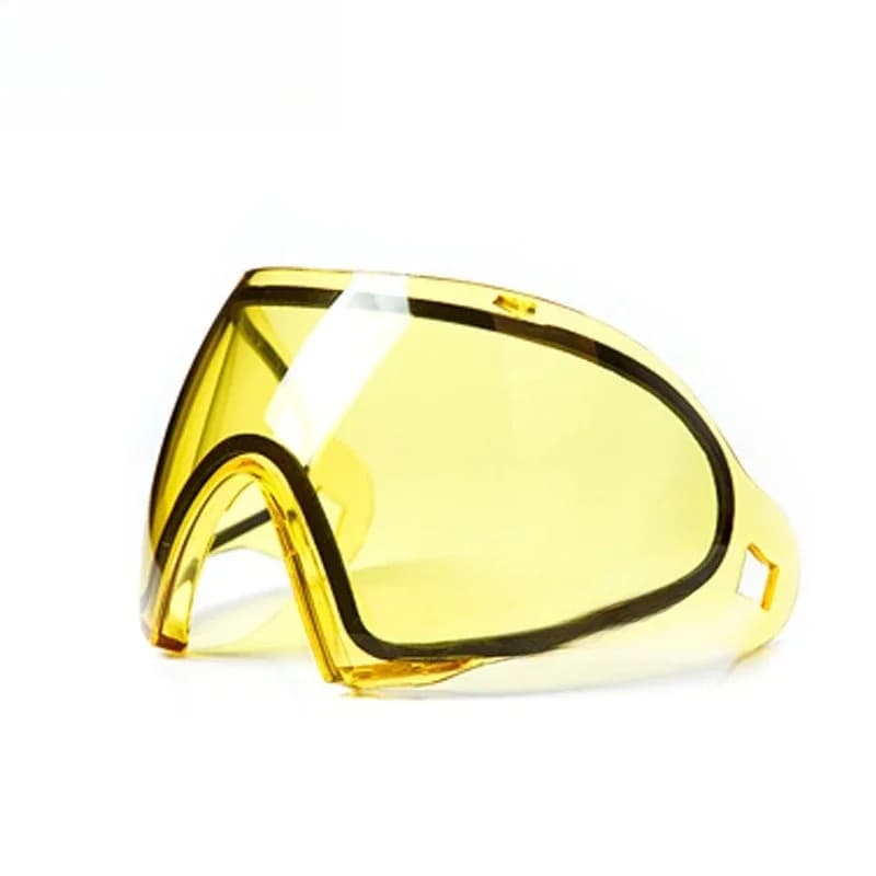 Double-layer lenses for full face protective masks